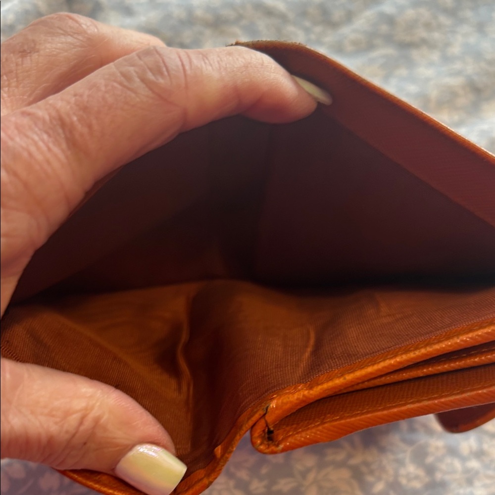 Prada Tangerine Leather Wallet - Picture 8 of 14